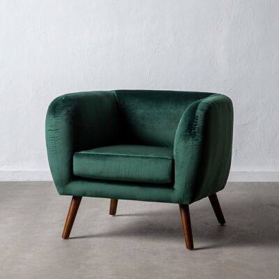 SILLÓN TERCIOPELO VERDE OLIVA ST600365