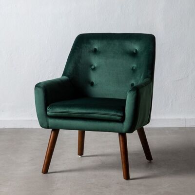 SILLÓN TERCIOPELO VERDE OLIVA ST600370