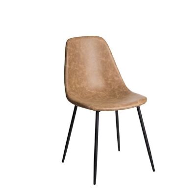 BEIGE PU/METAL LIVING ROOM CHAIR ST92777