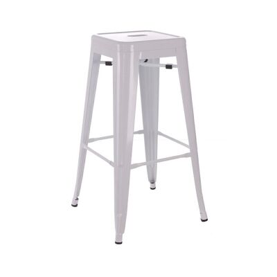 WHITE METAL DALLAS INDUSTRIAL STOOL ST91165