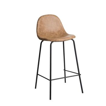 TABOURET PU/MÉTAL BEIGE SALON ST92780 1