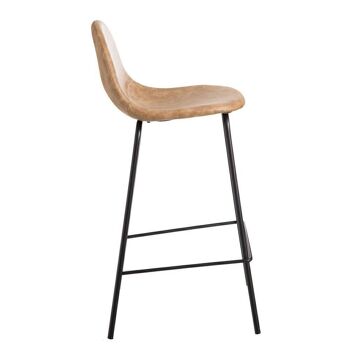 TABOURET PU/MÉTAL BEIGE SALON ST92780 4