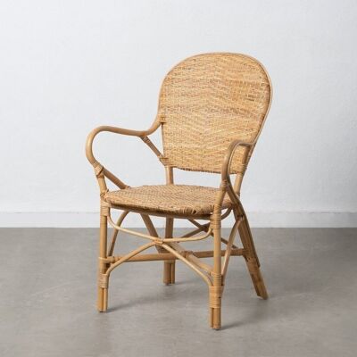 CHAIR WITH ARMS NATURAL RATTAN LIVING ROOM ST608060