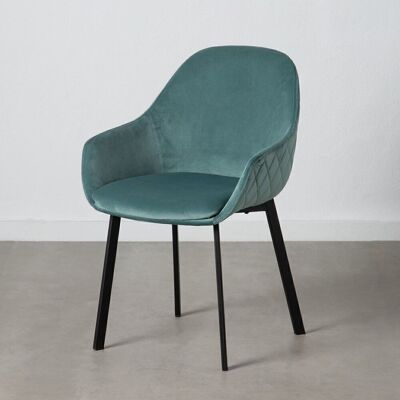 GREEN FABRIC-METAL LIVING ROOM CHAIR ST602871