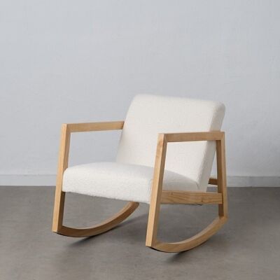 ROCKING CHAIR NATURAL RUBBER WOOD ST608279