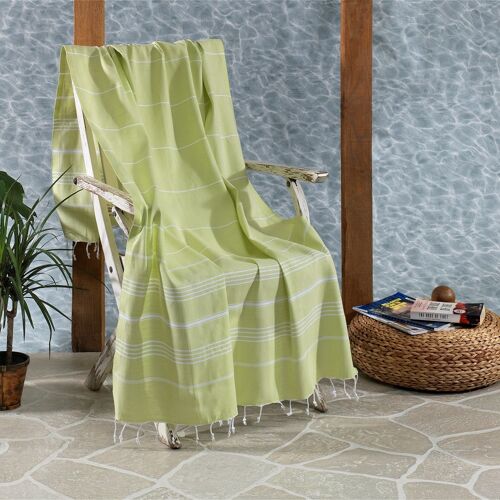 Trendy Cotton Hammam Towel, Lime
