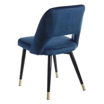 CHAISE TISSU-MÉTAL BLEU ST107947 4