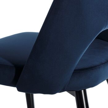 CHAISE TISSU-MÉTAL BLEU ST107947 5