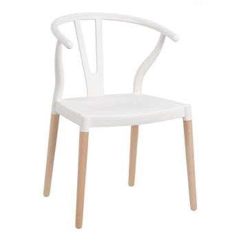 CHAISE BLANC PP-BOIS ST606122 3