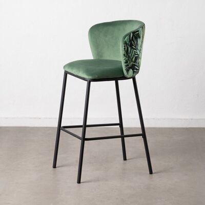 STOOL LEAVES GREEN FABRIC-METAL LIVING ROOM ST608291