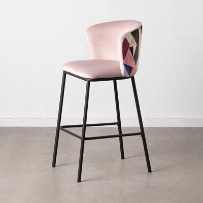 PALE PINK ABSTRACT STOOL ST608295