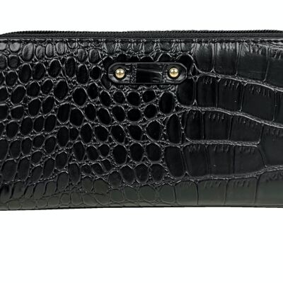 Croc Wallet 33629C Black