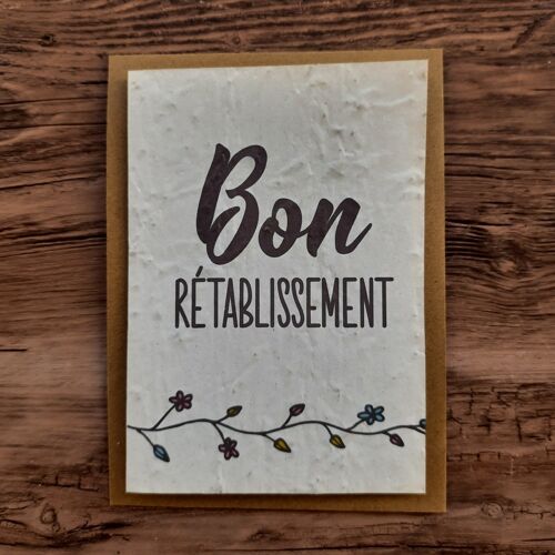 Carte à planter – Bon rétablissement