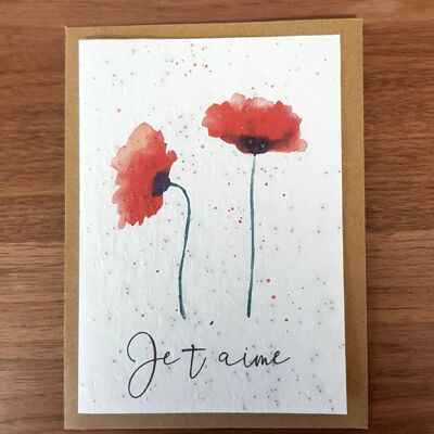 Plantable card – I love you