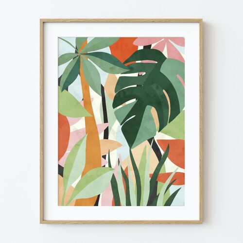 Lámina artística "Plantas tropicales I" - Varios tamaños