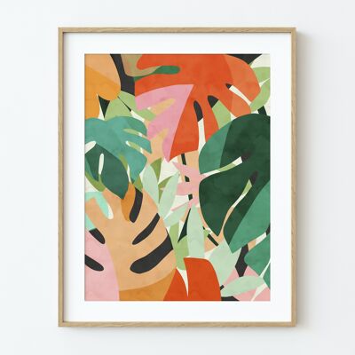 Lámina artística " Plantas tropicales II" - Varios tamaños