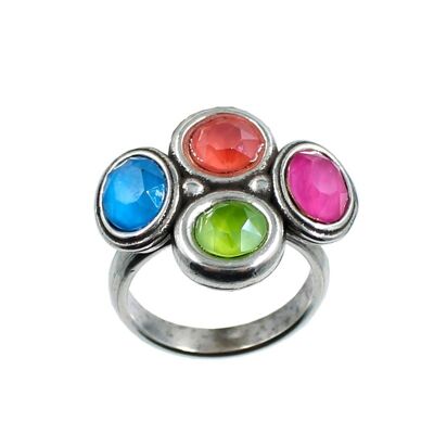 ANILLO DE CUATRO CRISTALES SWAROVSKI