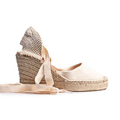 Sol Den Serra Espadrilles compensées ivoire
