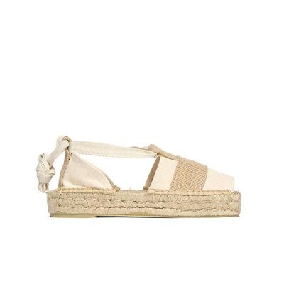 Espadrilles lacing Aguas Blancas Ivory