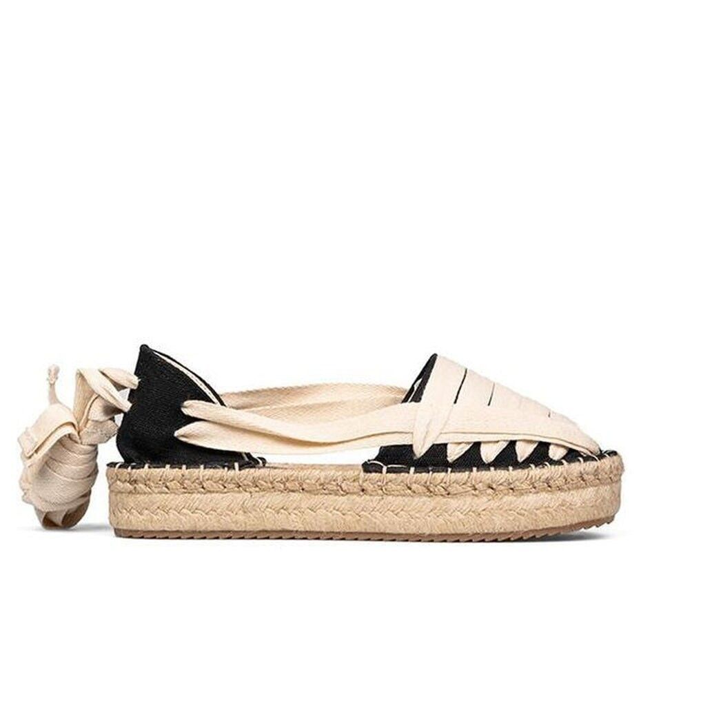 Espadrillas Tagomago nere con lacci