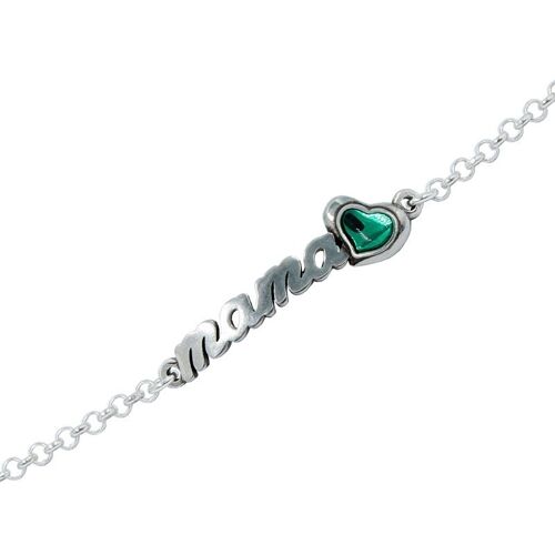 PULSERA MAMÁ CON CORAZÓN