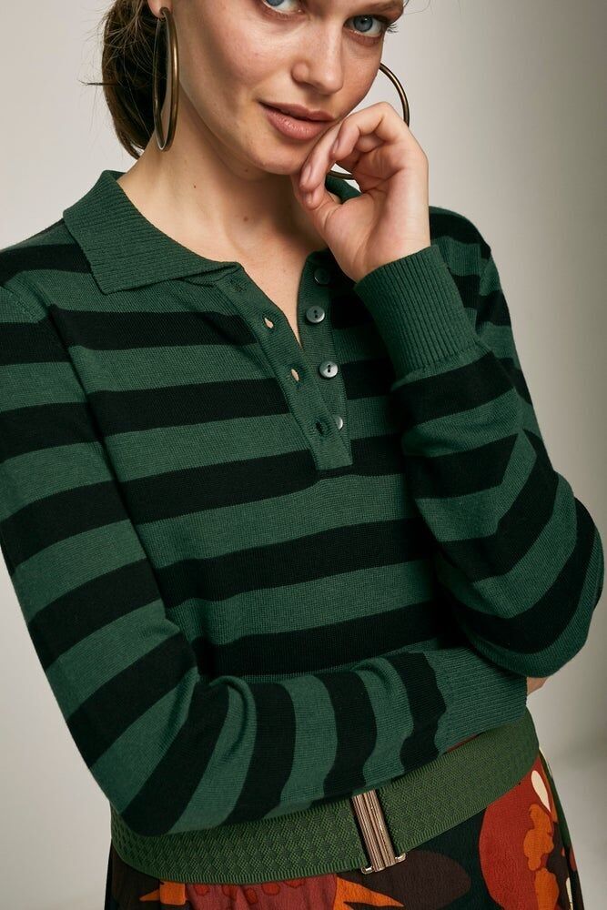 Grüner Tajo-Pullover