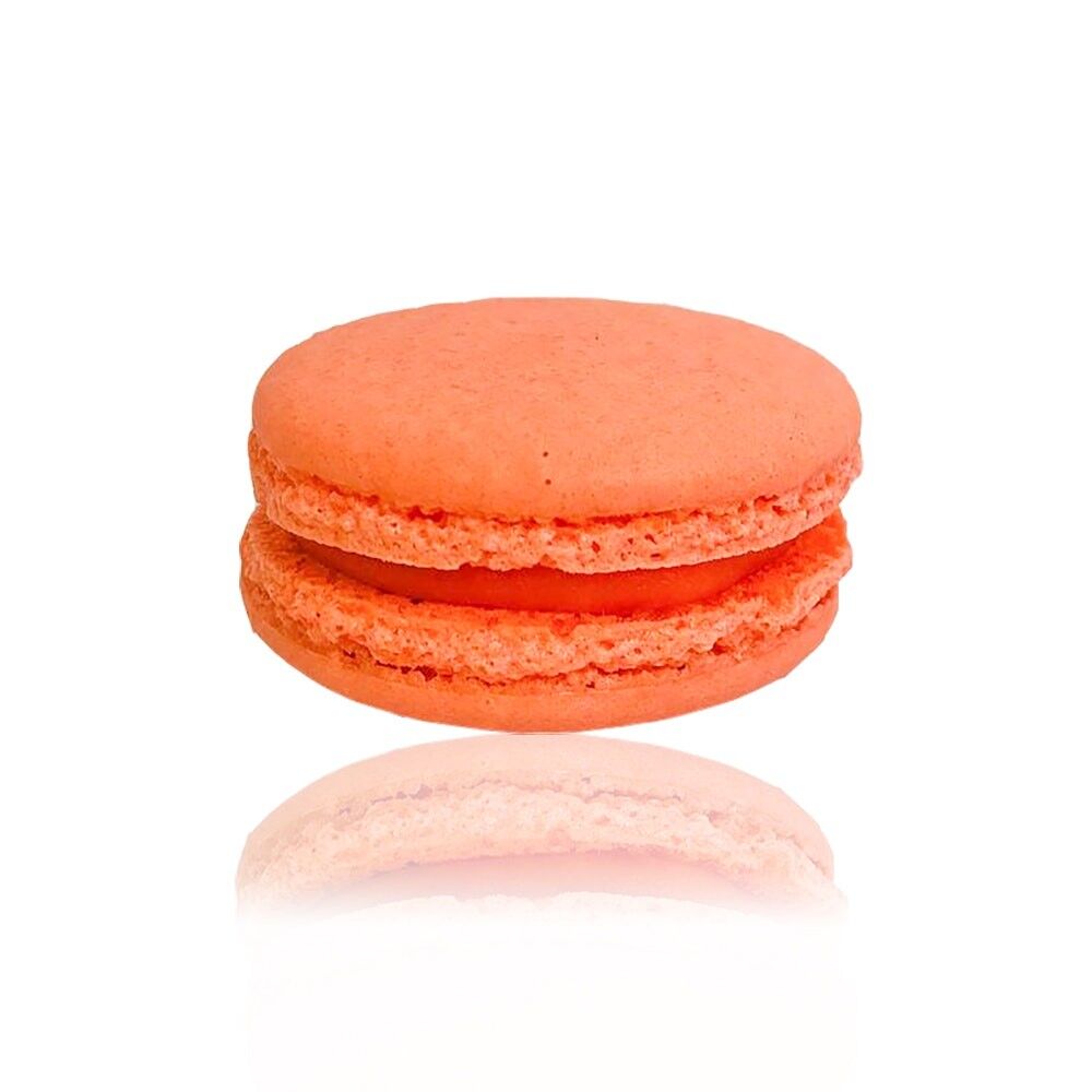 Macaron al frutto della passione e pesca - 6 pezzi