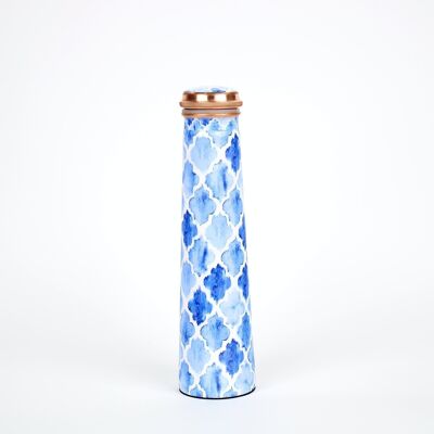 Limited Edition Printed Tower Copper Bottle – 850ML (Quatre Blue)