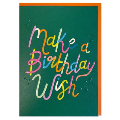 Make a Birthday Wish' card