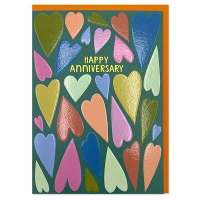 Happy Anniversary' heart card