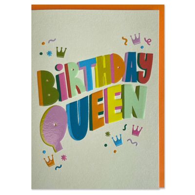 Tarjeta de cumpleaños de la reina