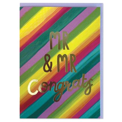 Mr & Mr Congrats' card