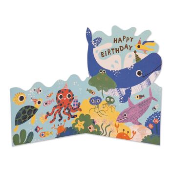 Joyeux anniversaire - Carte pour enfants bonne journée baleine 4