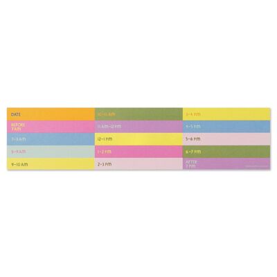 Panel de tiempo de teclado Rainbow Tiles