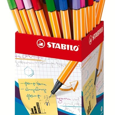 Felt-tip pens - Bucket x 60 STABILO point 88