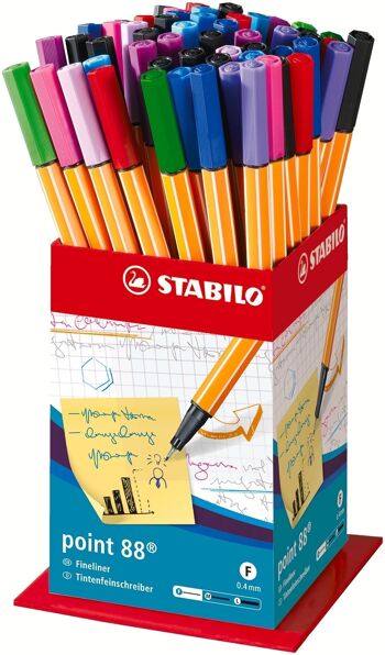 Stylos-feutres - Godet x 60 STABILO point 88 1