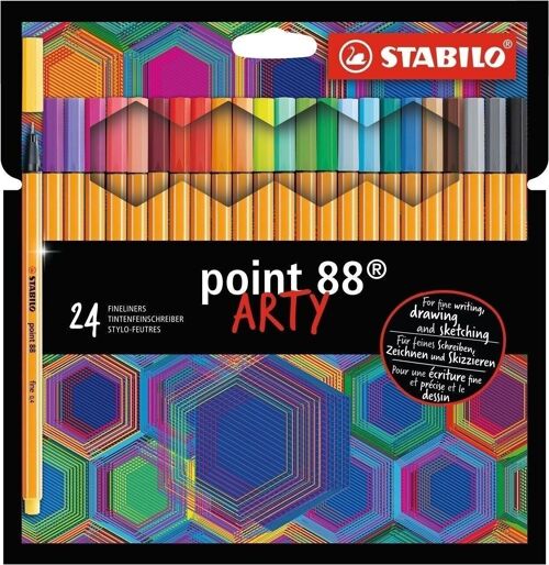 Stylos-feutres - 24 feutres STABILO point 88 ARTY