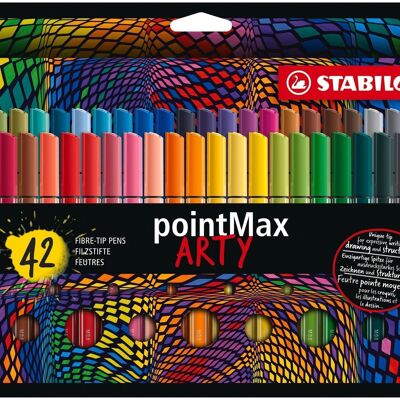 Felt-tip pens - Cardboard case x 42 STABILO pointMax ARTY