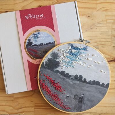 embroidery kit - Monet's poppies