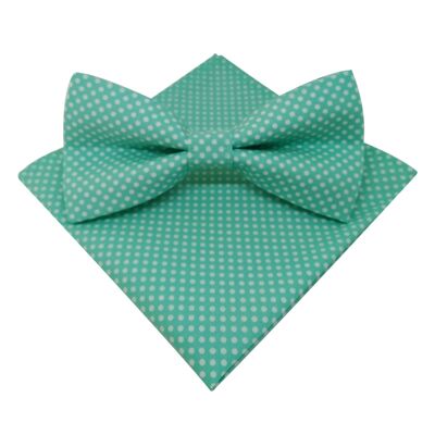 Mint green bow tie with pocket
