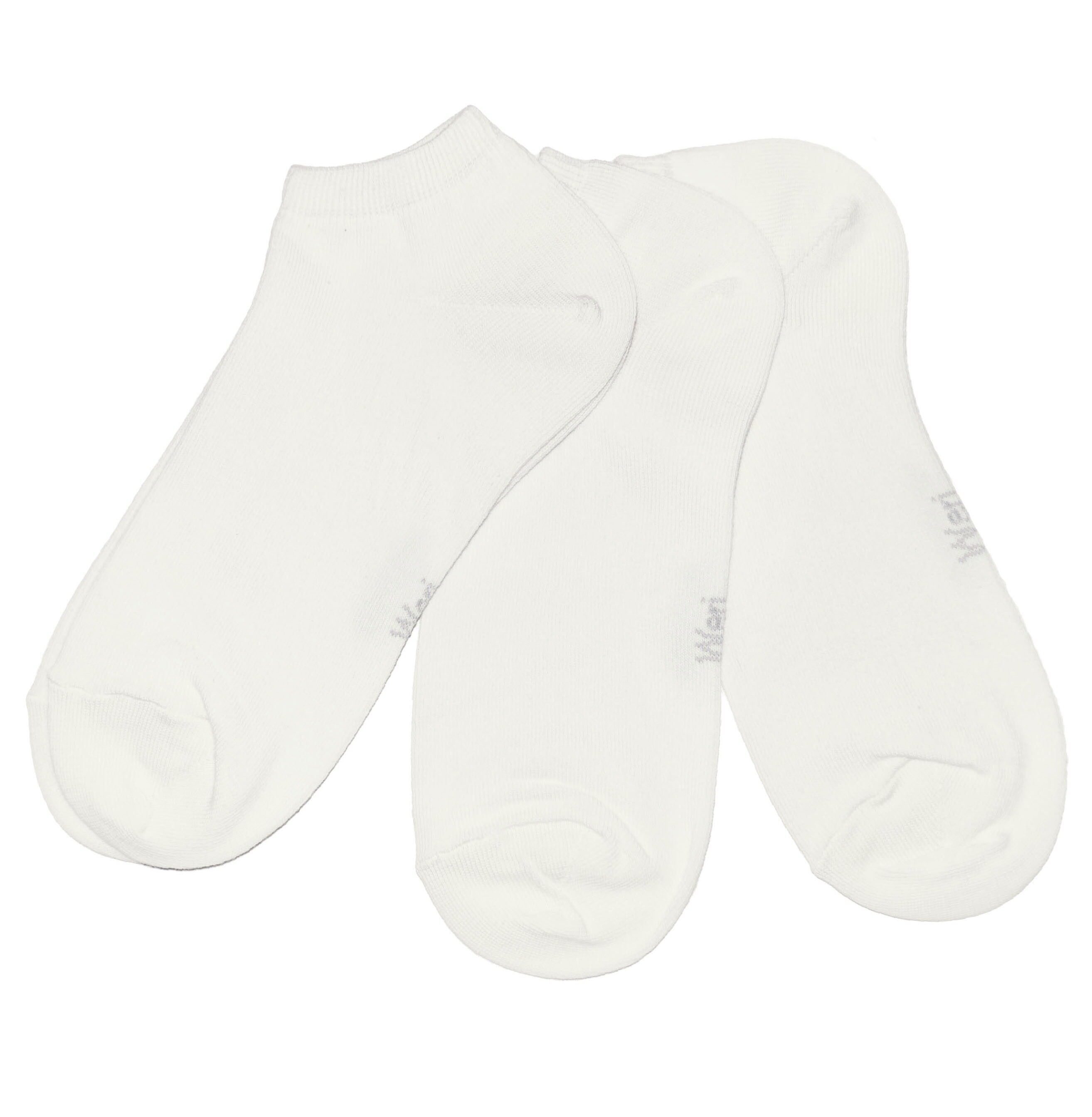 Set di 3 paia di calzini da sneaker per bambini e adulti >>Creme<< Calzini corti in cotone tinta unita alla caviglia in morbido cotone