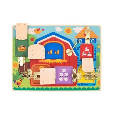 Latches Activity Board Farm