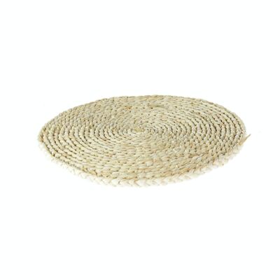 Straw placemat round, 30 x 30 x 1 cm, natural color, 785993