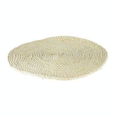 Straw placemat round, 45 x 45 x 1 cm, natural colour, 786006