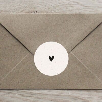 100x autocollants avec des coeurs | Autocollants avec coeur | étiquettes unies avec coeur | Merci autocollant | Autocollant Mariage | invitation autocollant