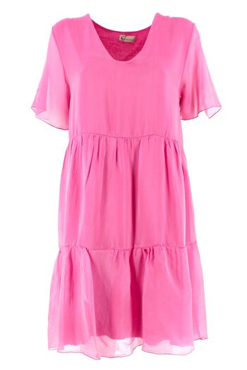 Robe Courte Kenobi Fuchsia 1