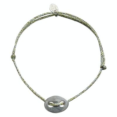 Charlie gold or silver plated medal bracelet (BE&L1)