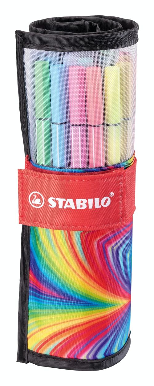 Rollerset x 25 feutres de dessin pointe moyenne STABILO Pen 68 ARTY - coloris assortis