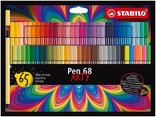 Feutres de dessin - 65 x STABILO Pen 68 ARTY