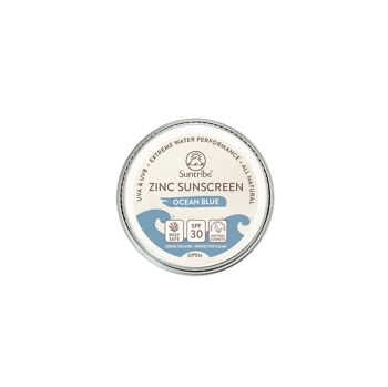 Suntribe Natural Mineral Face & Sport Mini écrans solaires au zinc SPF 30-BLEU 15g 2